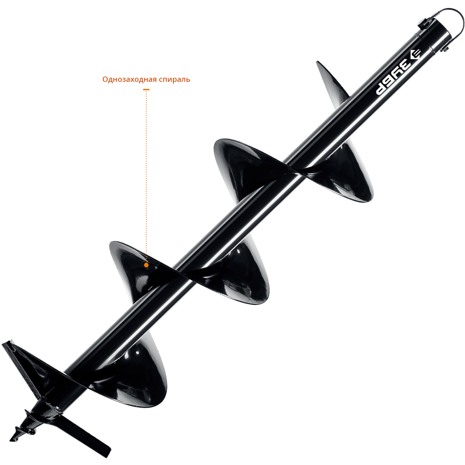 ЗУБР d 200 мм, грунт, шнек для мотобуров (7051-20) — фото 3