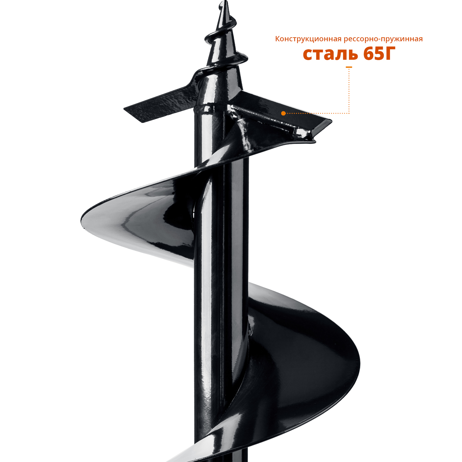 ЗУБР d 200 мм, грунт, шнек для мотобуров (7051-20) — фото 4