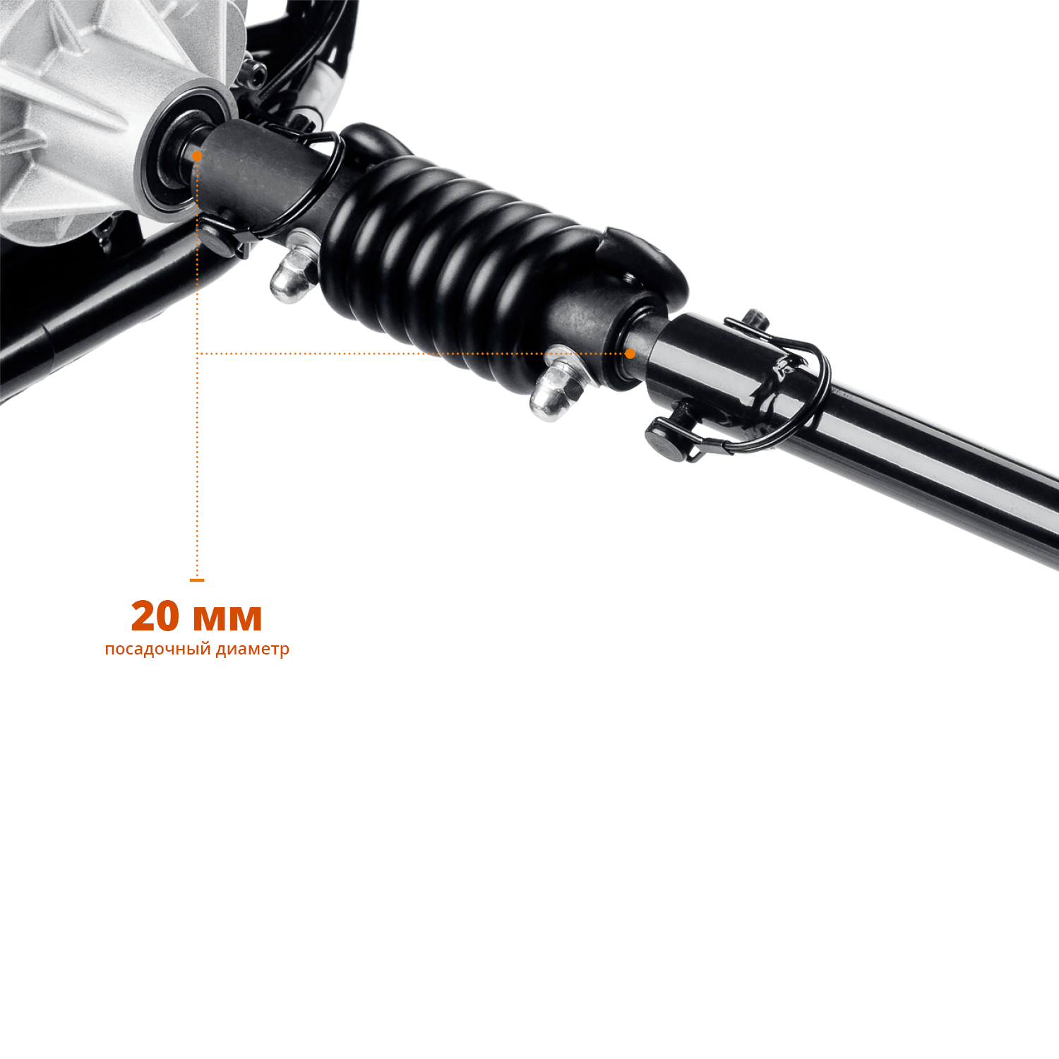 ЗУБР Анти-удар, d 20 мм, пружинный адаптер для мотобуров (7059-20) — фото 4