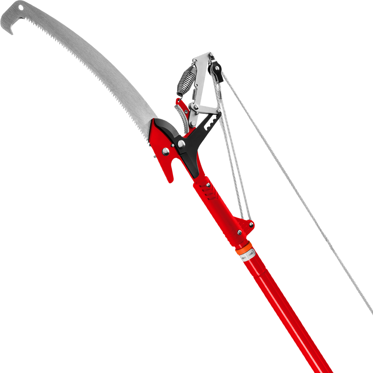 GRINDA HX-350, 350 мм, лезвия закалены, антикор. покрытие, храповый механизм, пила хромированная, режущий крюк, штанговый сучкорез (8-424431) — фото 4