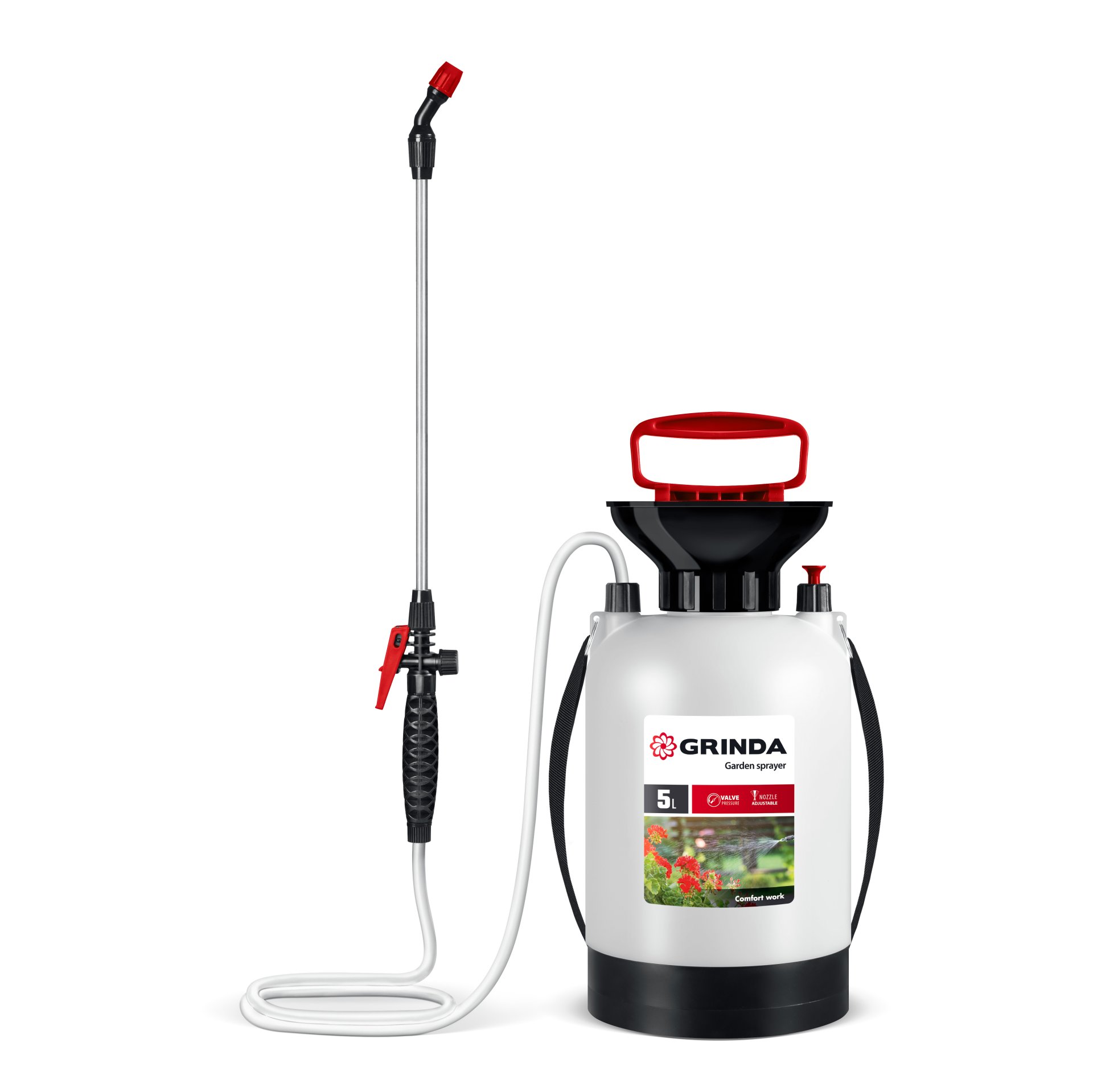 GRINDA TS-5, 5 л, широкая горловина, устойчивое днище, переносной опрыскиватель (8-425115)