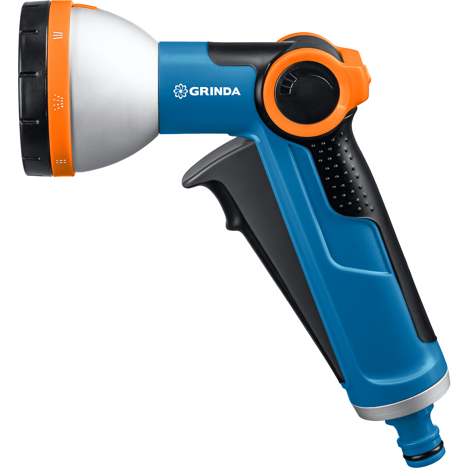 GRINDA X-8, с регулятором напора, 8 режимов, курок спереди, двухкомпонентный, поливочный пистолет, PROLine (8-427145) — фото 4