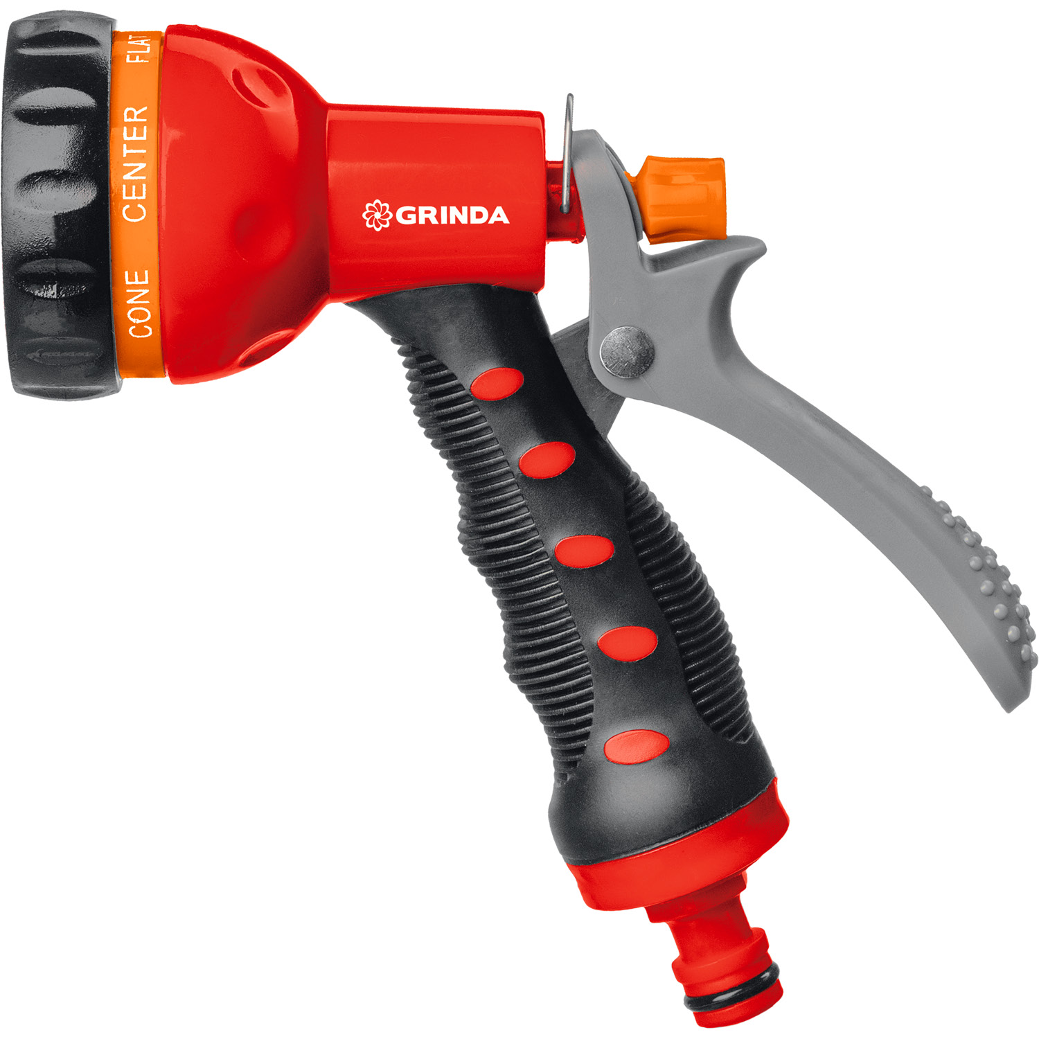 GRINDA T-7, 7 режимов, курок сзади, пластиковый с TPR, поливочный пистолет (8-427185) — фото 4