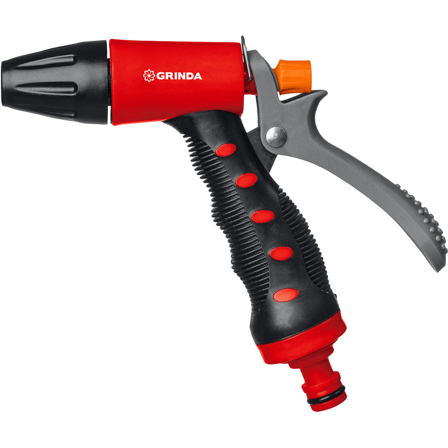 GRINDA T-R, плавная регулировка, курок сзади, пластиковый с TPR, поливочный пистолет (8-427186) — фото 4