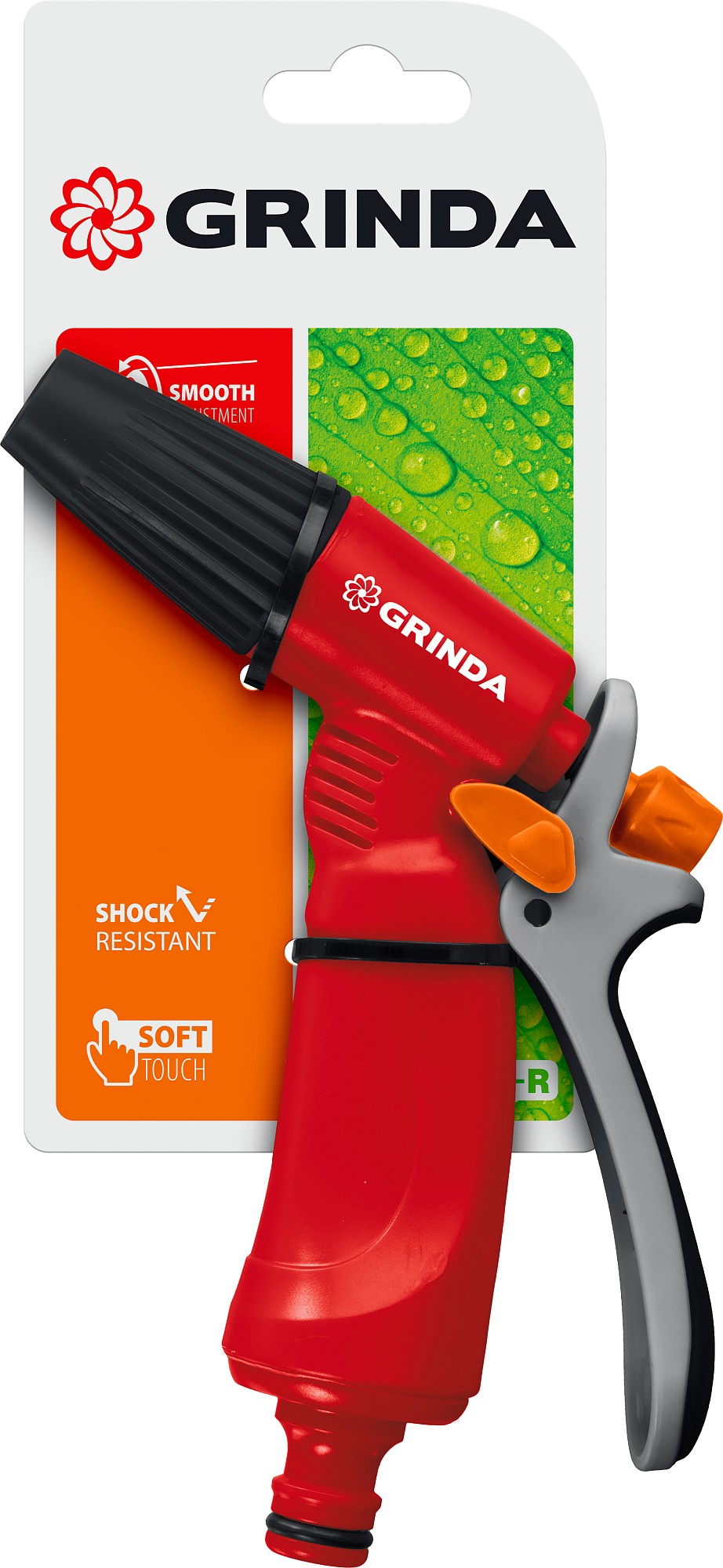 GRINDA P-R, плавная регулировка, курок сзади, пластиковый, поливочный пистолет (8-427361) — фото 2