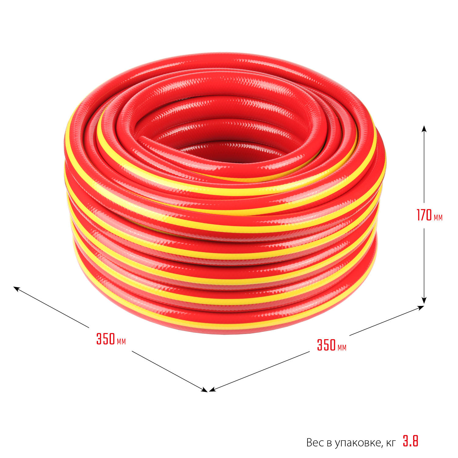 GRINDA EXPERT 3, 3/4″, 15 м, 30 атм, трёхслойный, армированный, поливочный шланг, PROLine (8-429005-3/4-15) — фото 6