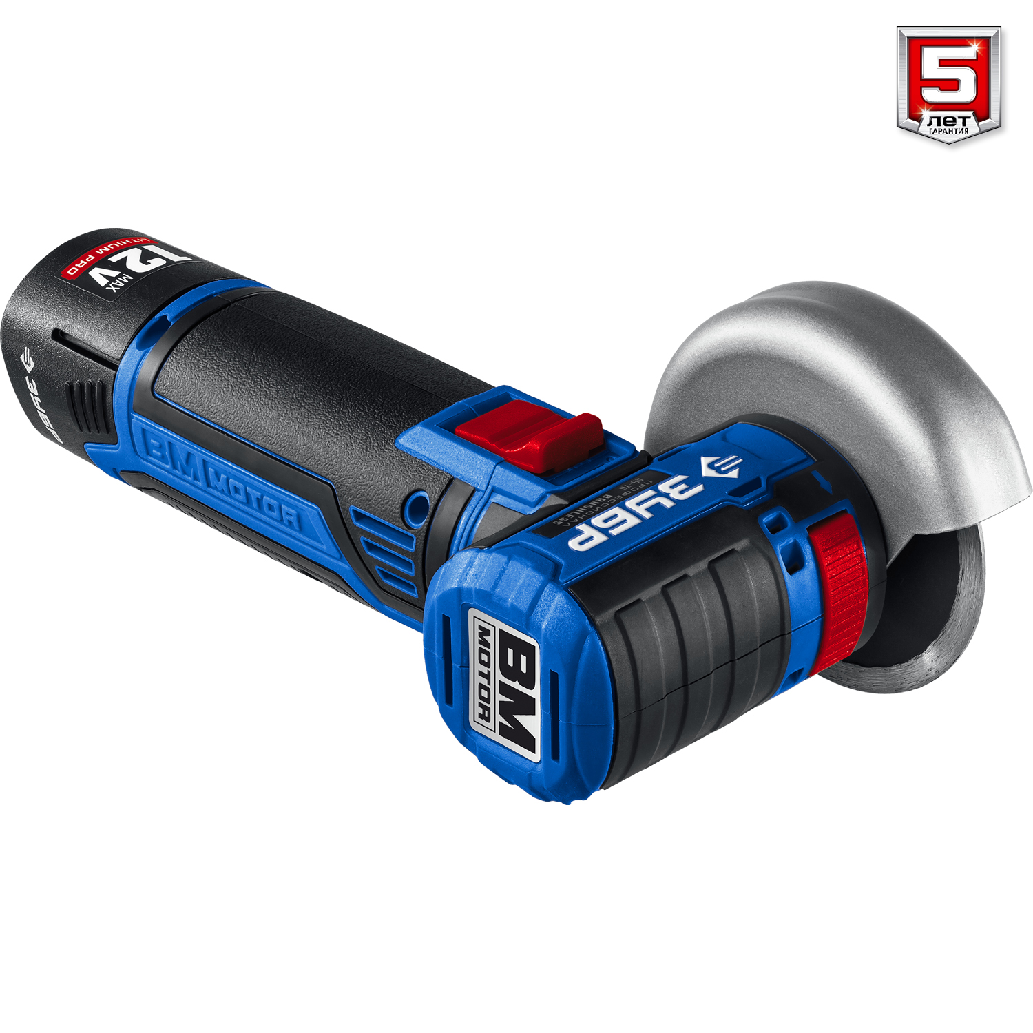 ЗУБР 12 В, d76 мм, 2 АКБ тип Т7 (2 А·ч), бесщеточная УШМ, сумка, Профессионал (AB-76-22) — фото 9