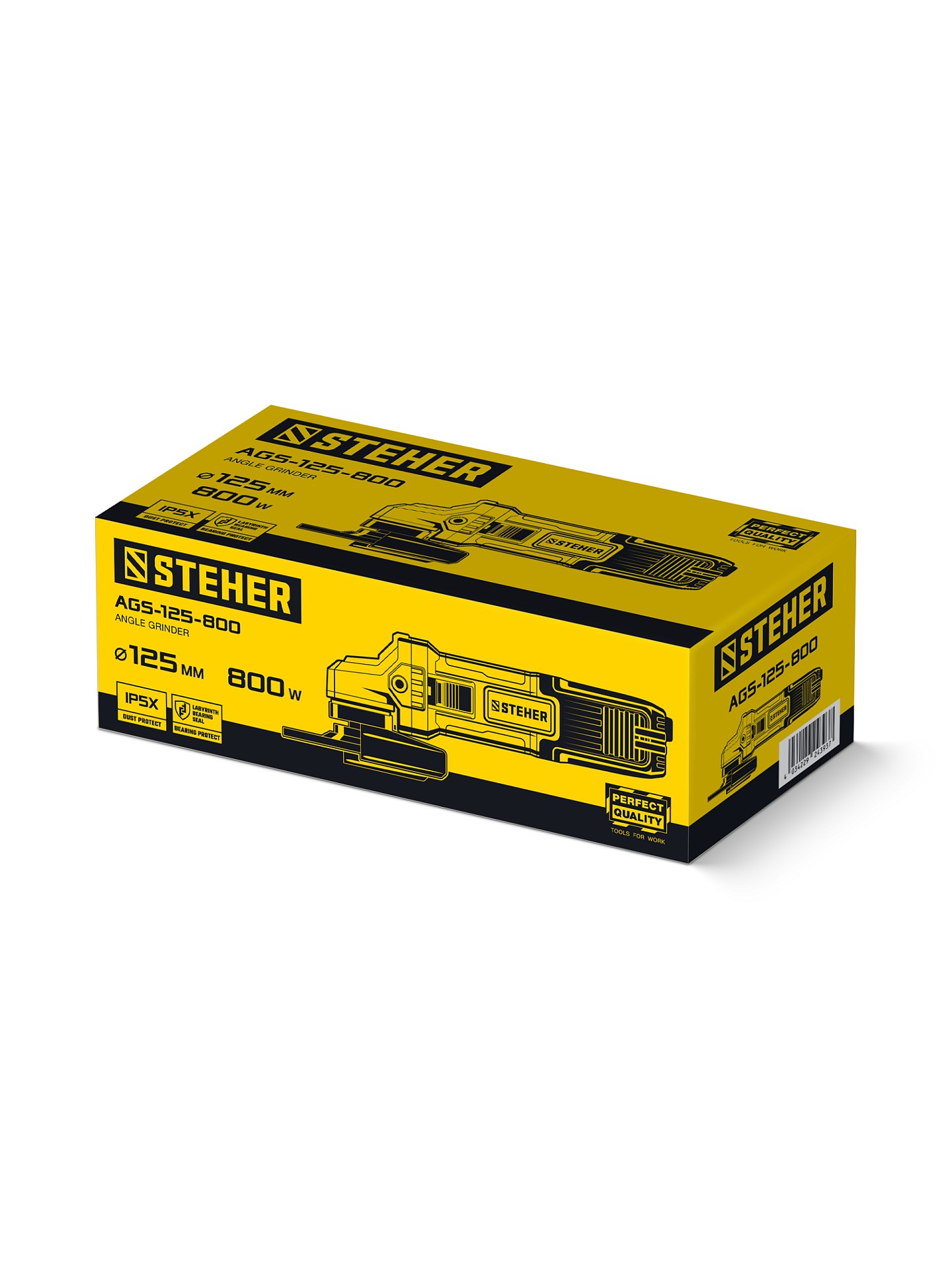 STEHER Компакт, d 125 мм, 800 Вт, УШМ (AGS-125-800) — фото 6