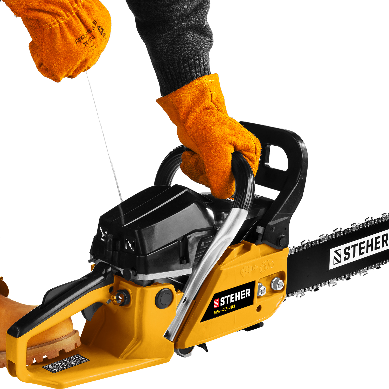STEHER 45 см3, 40 см, бензопила (BS-45-40) — фото 10