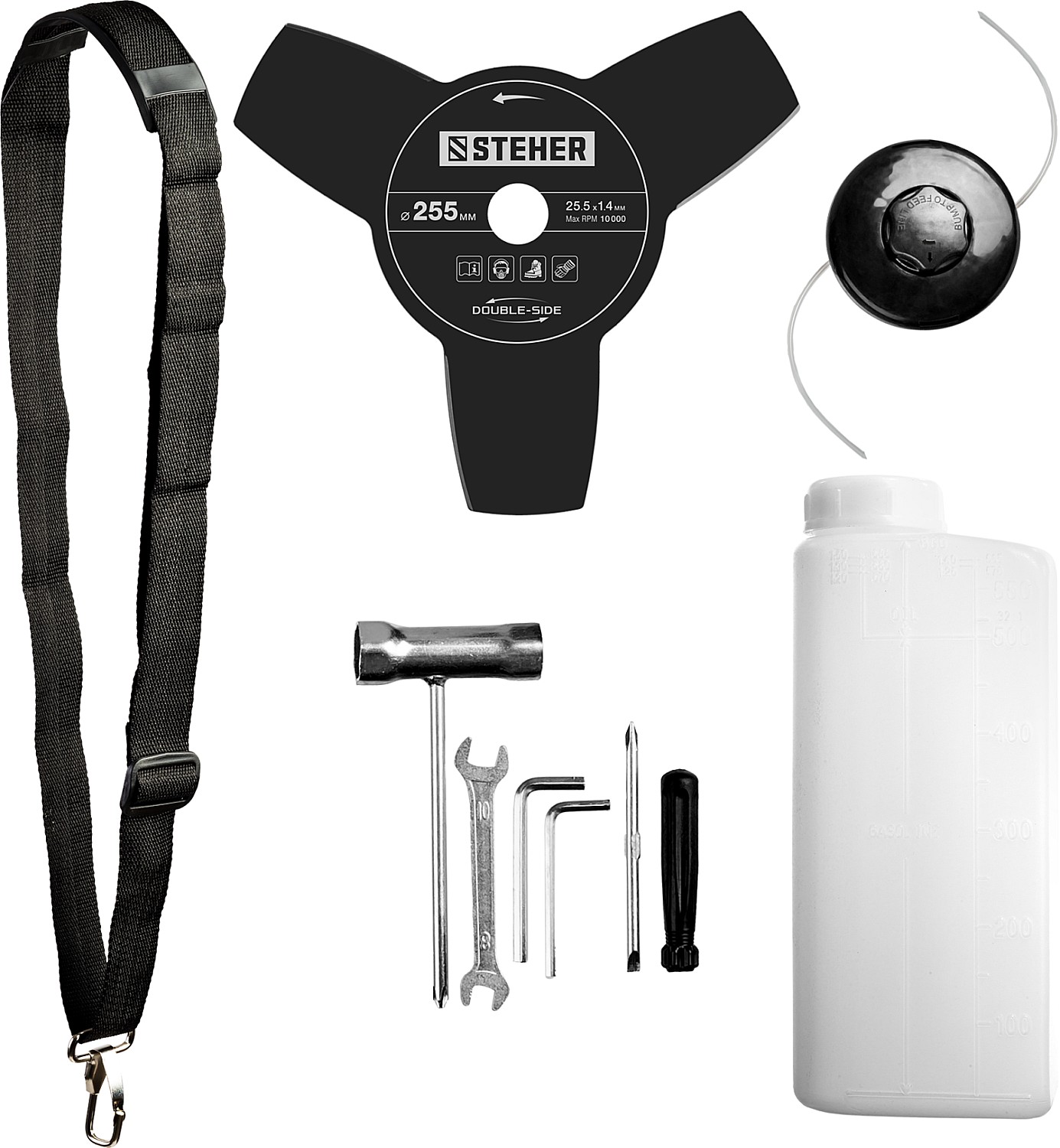 STEHER 1.3 кВт, бензиновый триммер (BT-1300) — фото 10