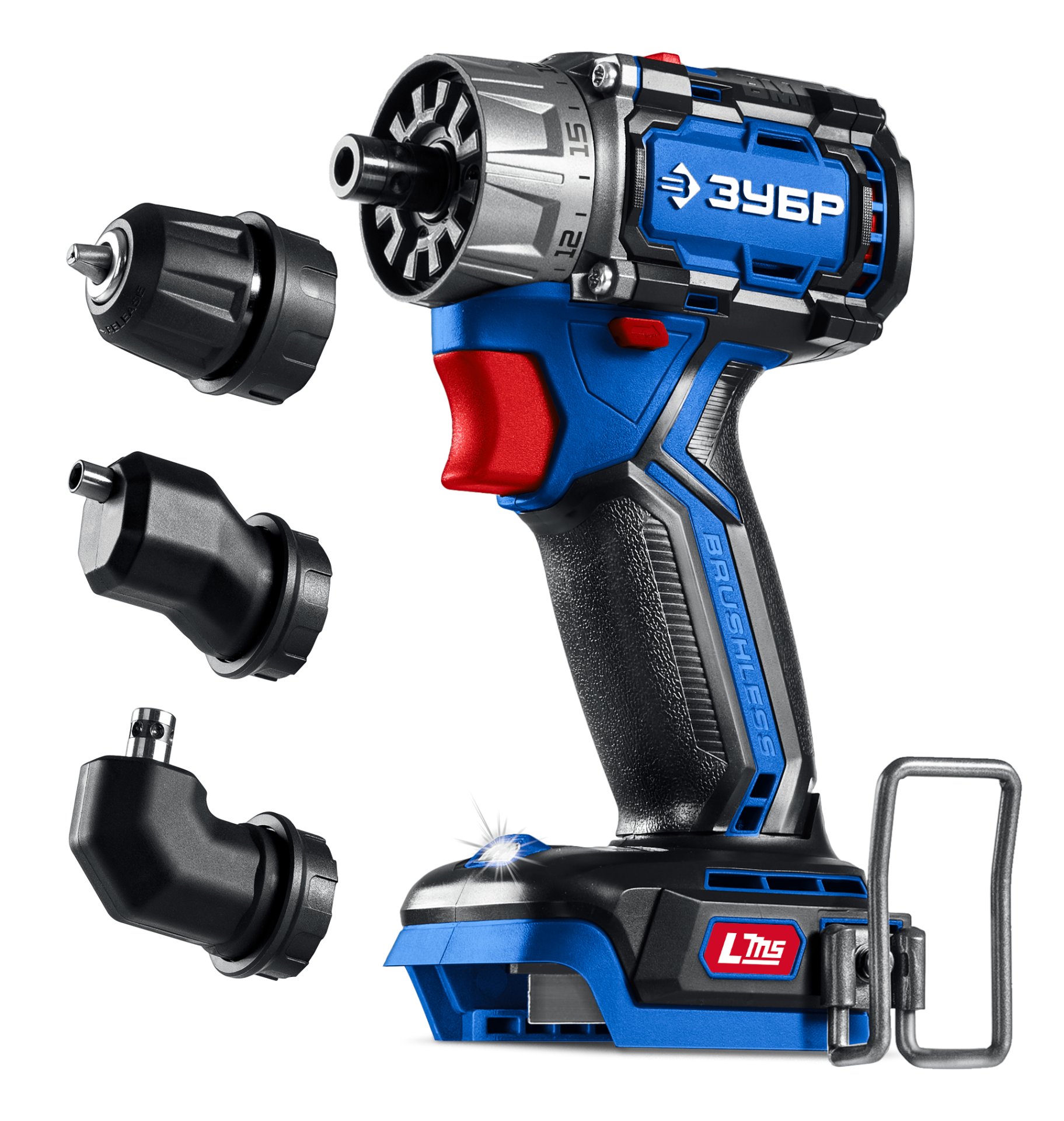 ЗУБР КОМПАКТ Комби #1, 20 В, 50 Н·м, без АКБ (LMS), бесщеточная модульная дрель-шуруповерт, ПРОФЕССИОНАЛ (DB-50-H3)