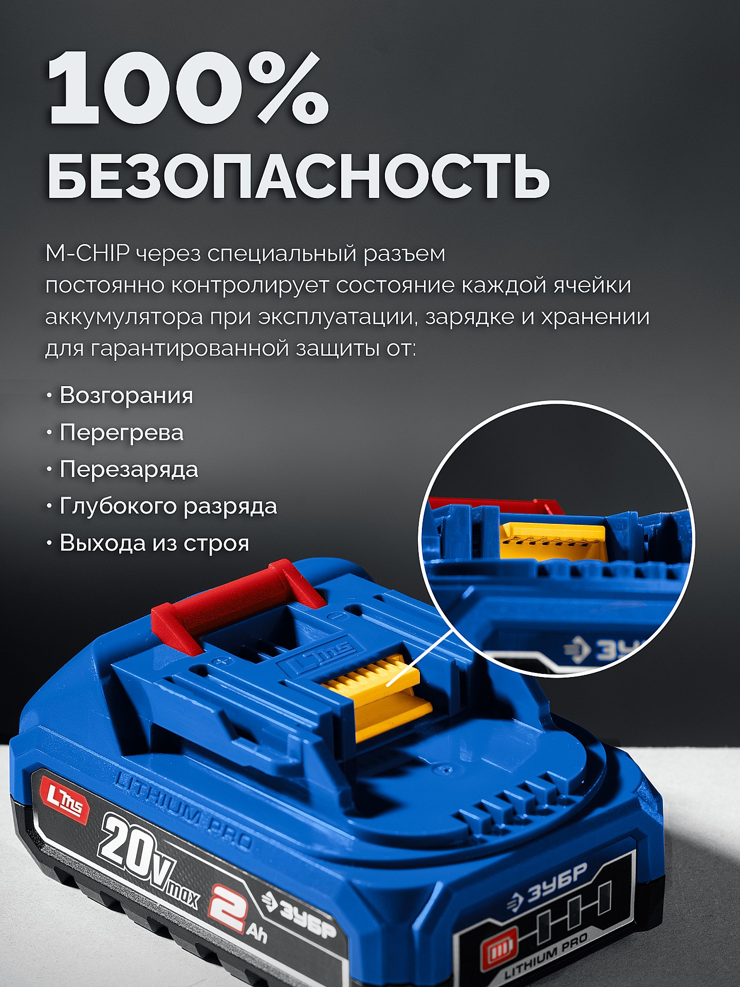 ЗУБР 20 В, 70 Н·м, 2 АКБ LMS (2 А·ч), бесщеточная ударная дрель-шуруповерт, кейс, ПРОФЕССИОНАЛ (DBS-70-22) — фото 15