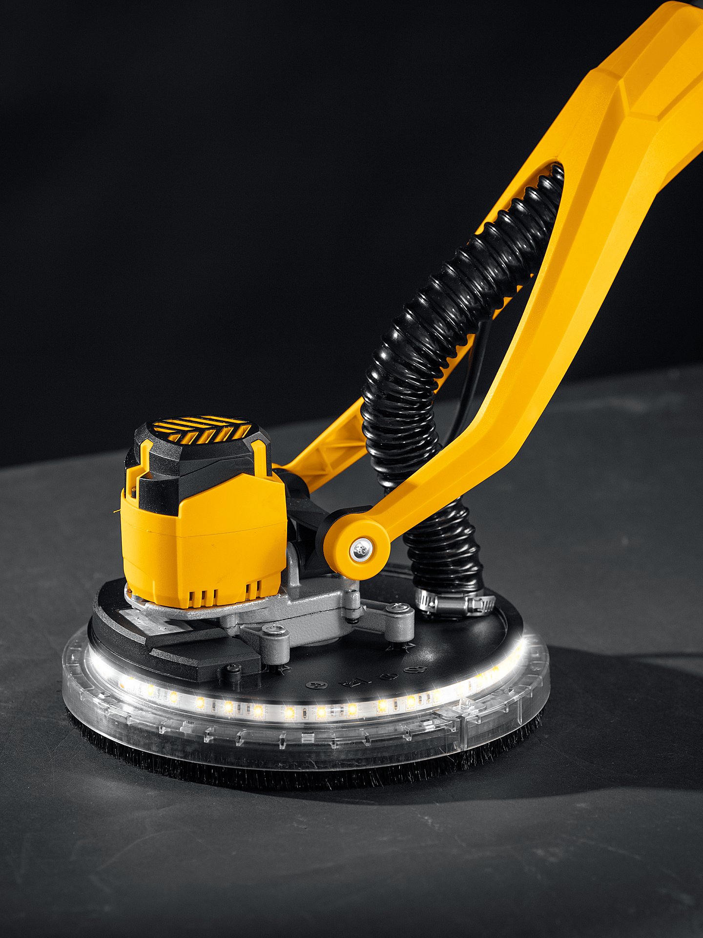 STEHER d225 мм, 500 Вт, подсветка, бесщеточная шлифовальная машина для стен (жираф), кейс (DWB-500) — фото 4