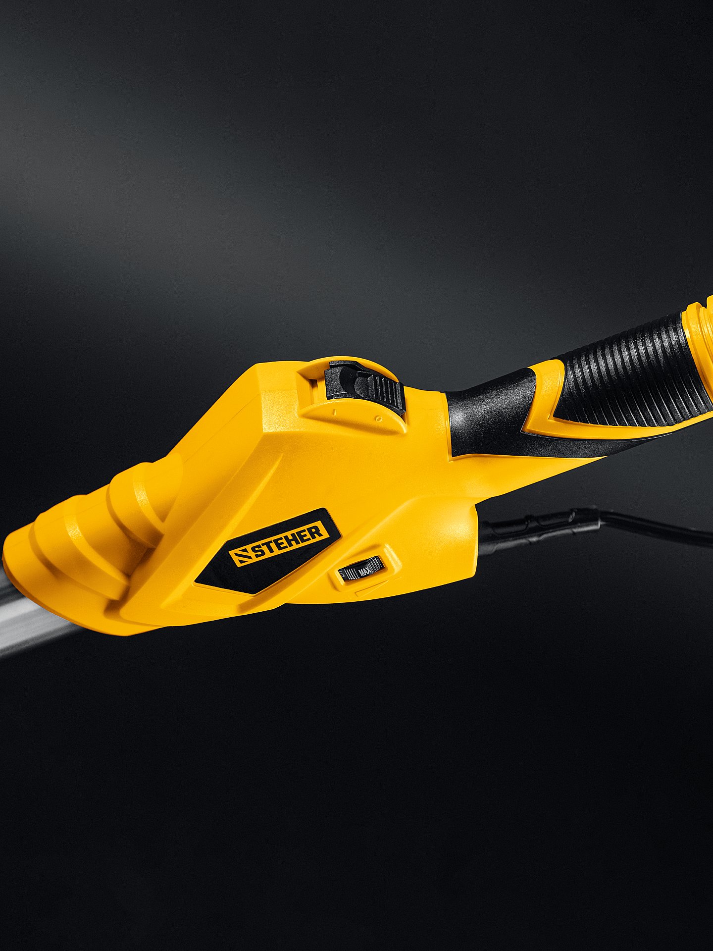 STEHER d225 мм, 800 Вт, сменные основания, подсветка, шлифовальная машина для стен (жираф) (DWC-800) — фото 4