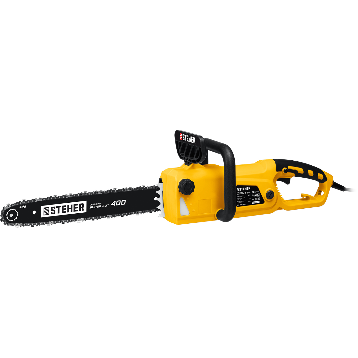 STEHER 2600 Вт, 40 см шина, электрическая цепная пила (ES-2640) — фото 8
