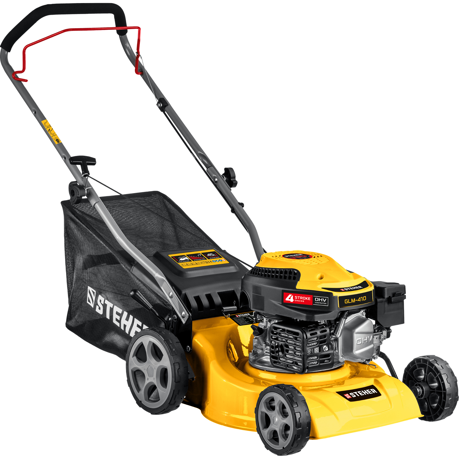 STEHER 410 мм, 3.5 л.с., бензиновая газонокосилка (GLM-410) — фото 7