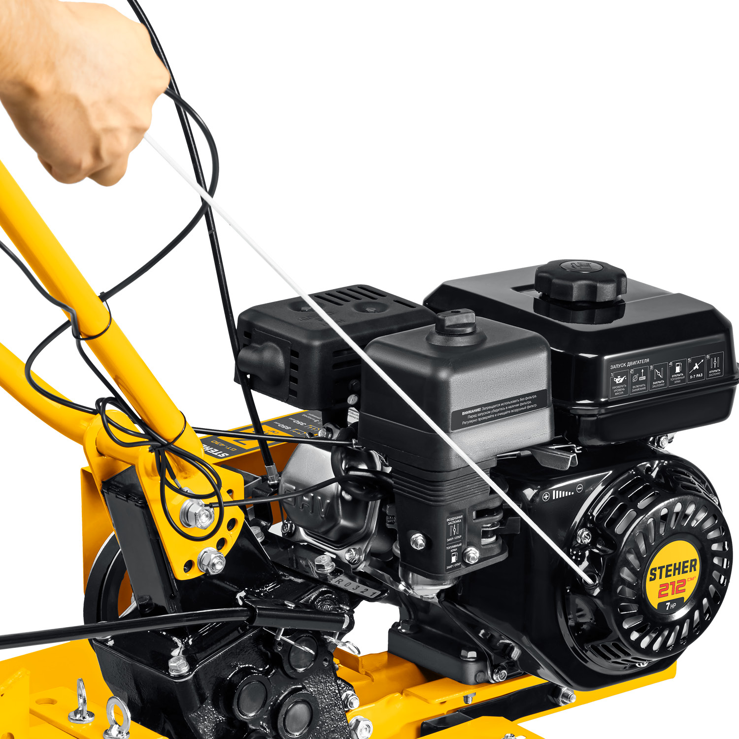 STEHER без колес, 7 л.с., мотоблок с понижающей передчей (GT-430 L) — фото 11