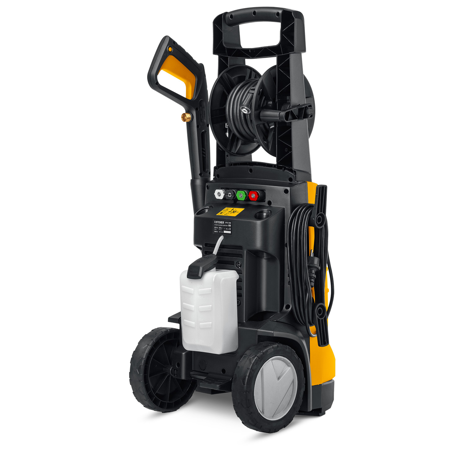 STEHER 200 Атм, 2600 Вт, мойка высокого давления, пистолет G-280 PRO (HPW-200B) — фото 8
