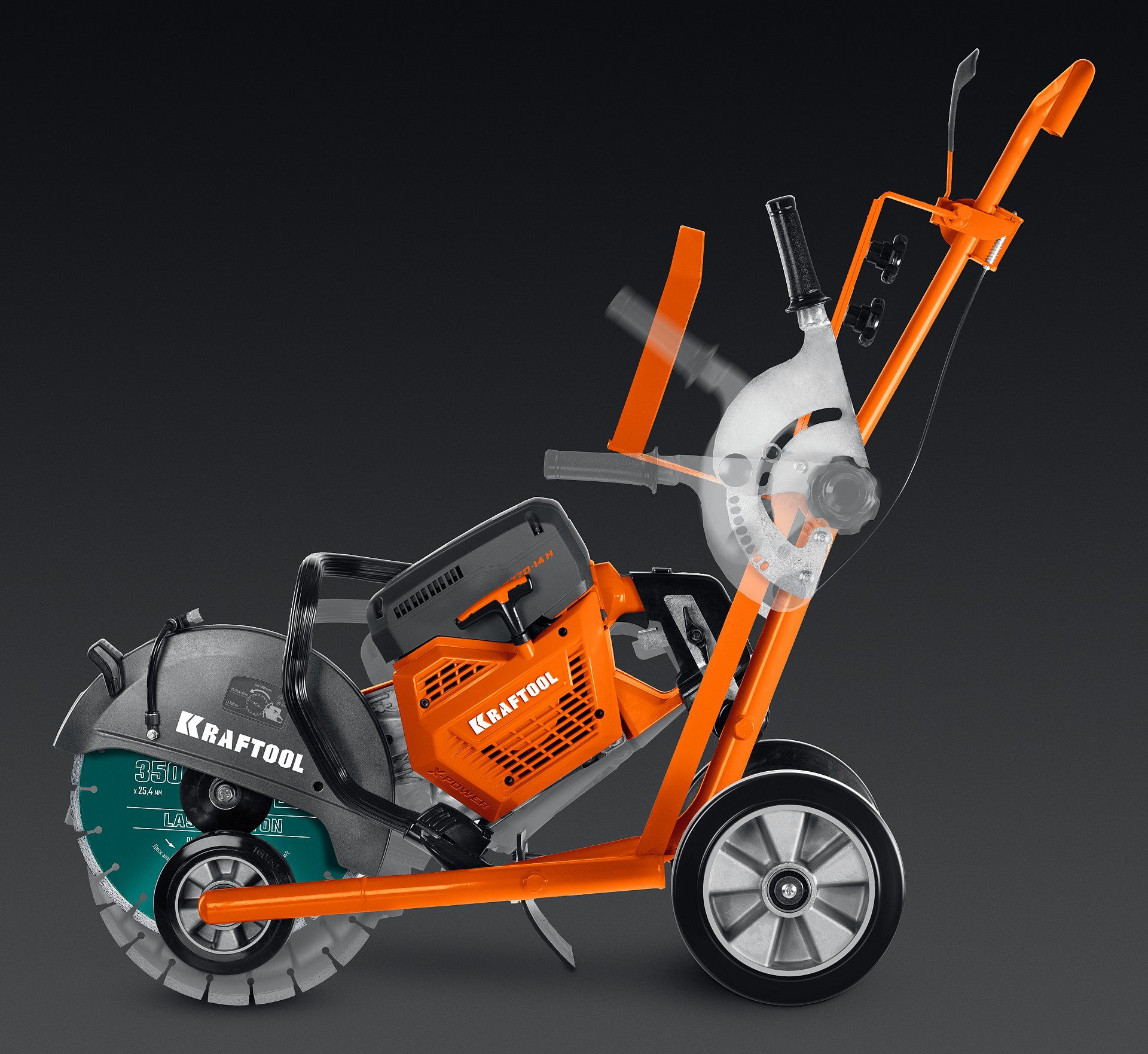 KRAFTOOL тележка (без бака) для бензорезов (K-001) — фото 6