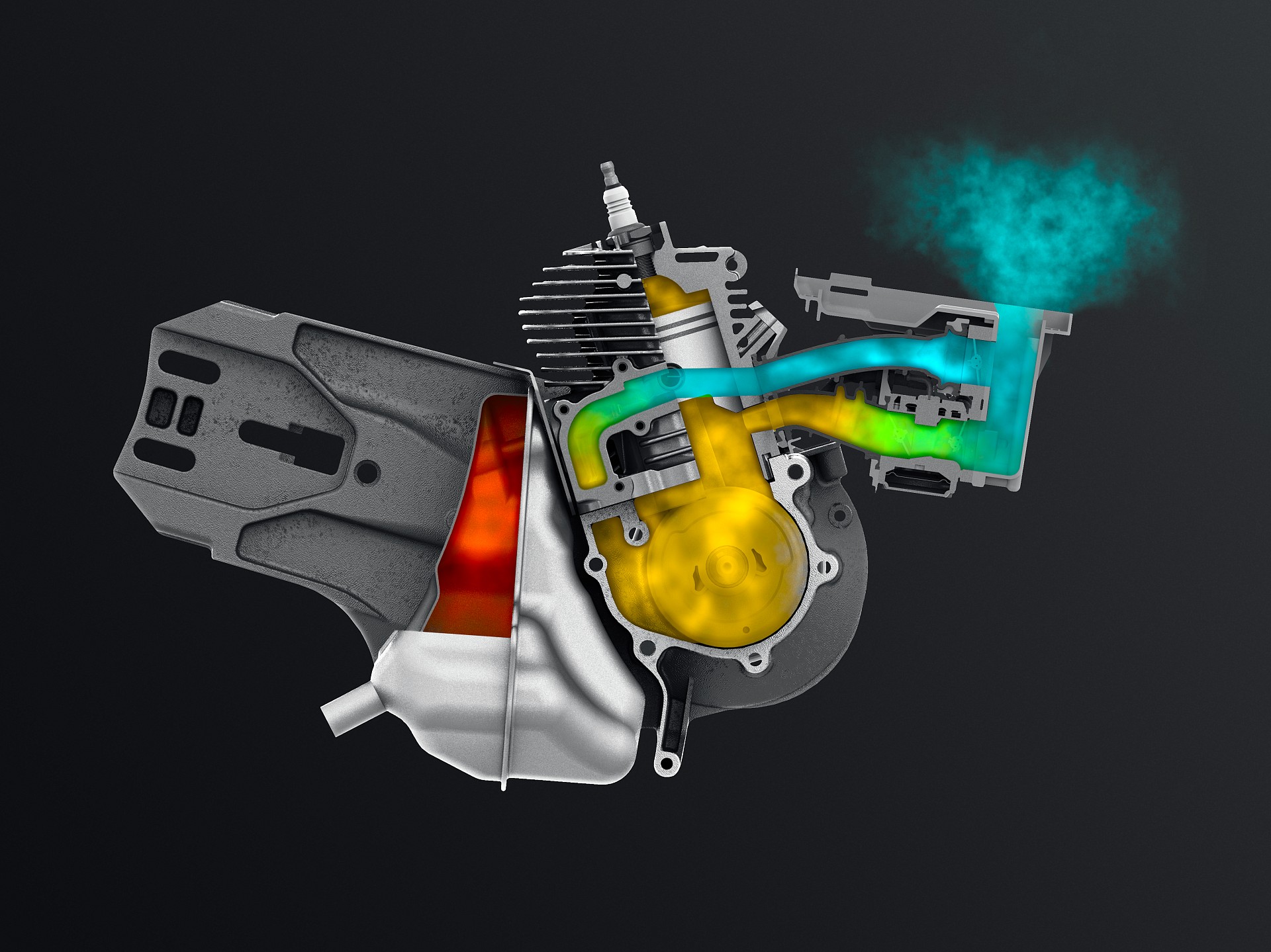 KRAFTOOL 3700 Вт, 350 мм, без диска, бензорез по металлу (рельсорез) (K760-14) — фото 25