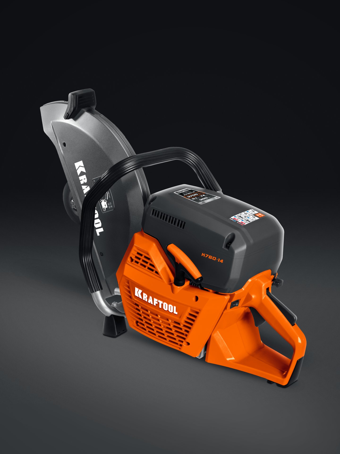 KRAFTOOL 3700 Вт, 350 мм, без диска, бензорез по металлу (рельсорез) (K760-14) — фото 5