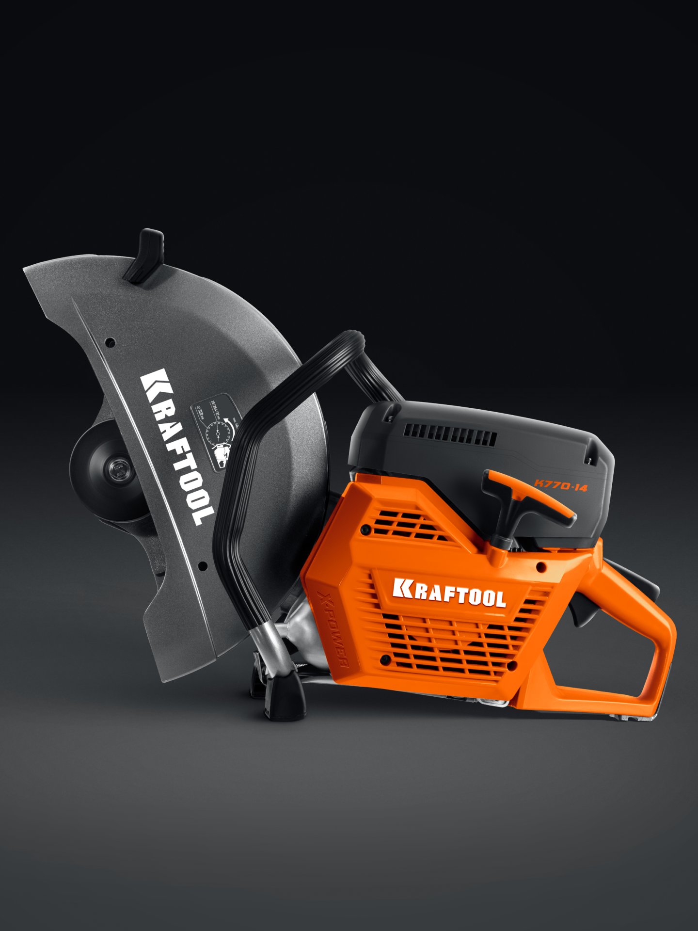 KRAFTOOL 3700 Вт, 350 мм, без диска, бензорез по бетону (бетонорез) (K770-14) — фото 4