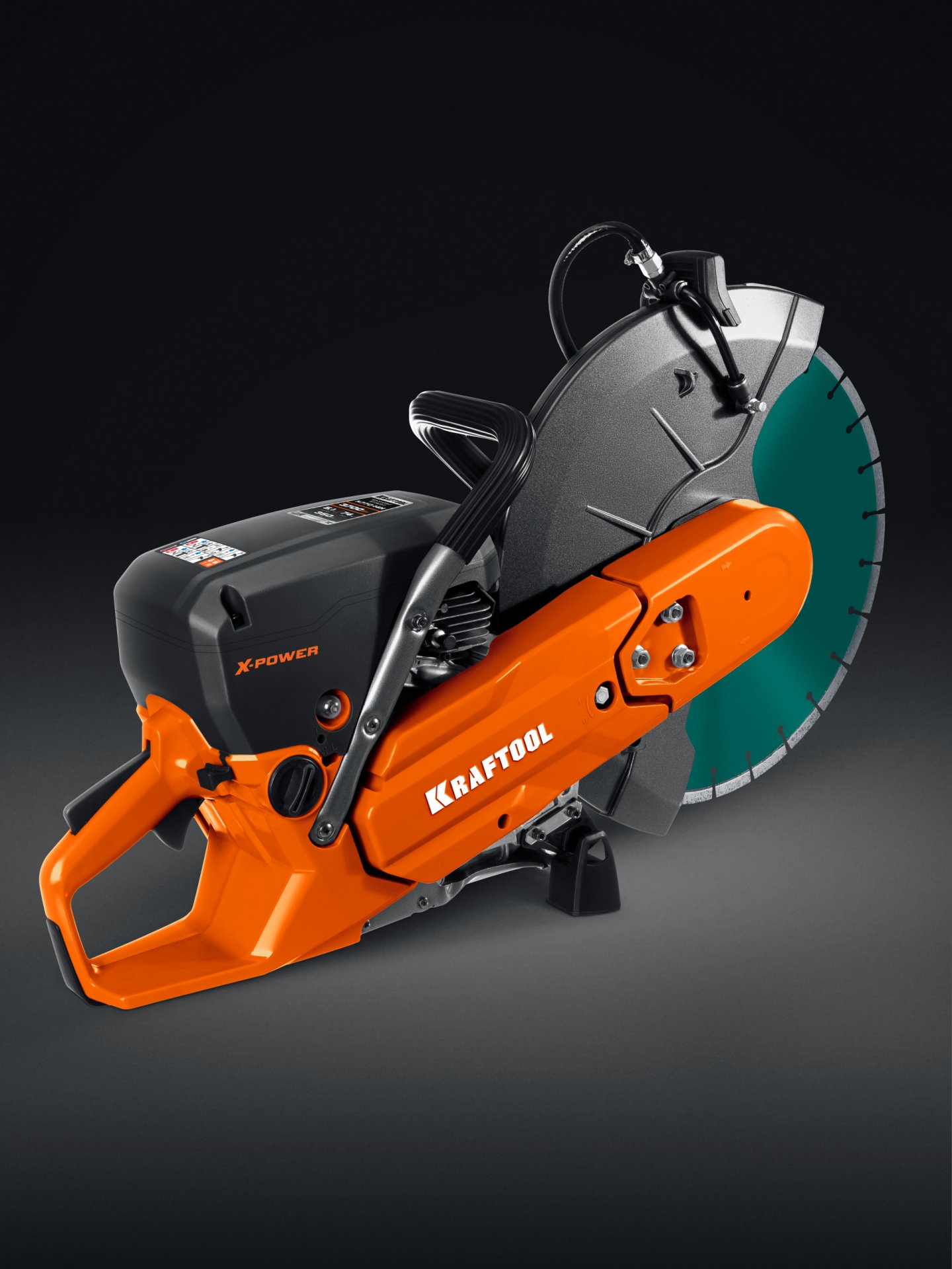 KRAFTOOL 3700 Вт, 350 мм, диск в комплекте, бензорез по бетону (бетонорез) (K770-14 H) — фото 6