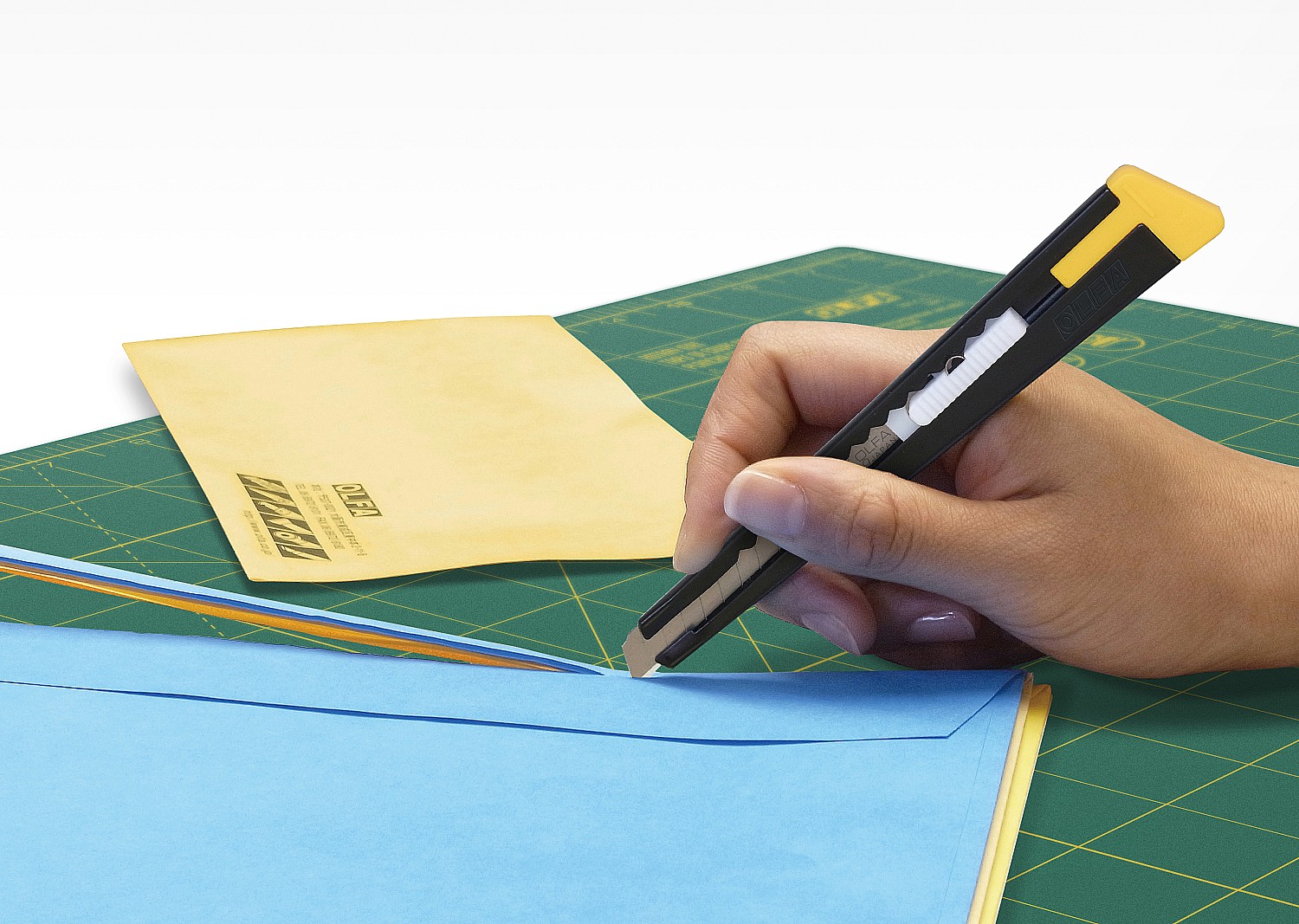 OLFA с сегментированным лезвием 9 мм, нож (OL-180-BLACK) — фото 3