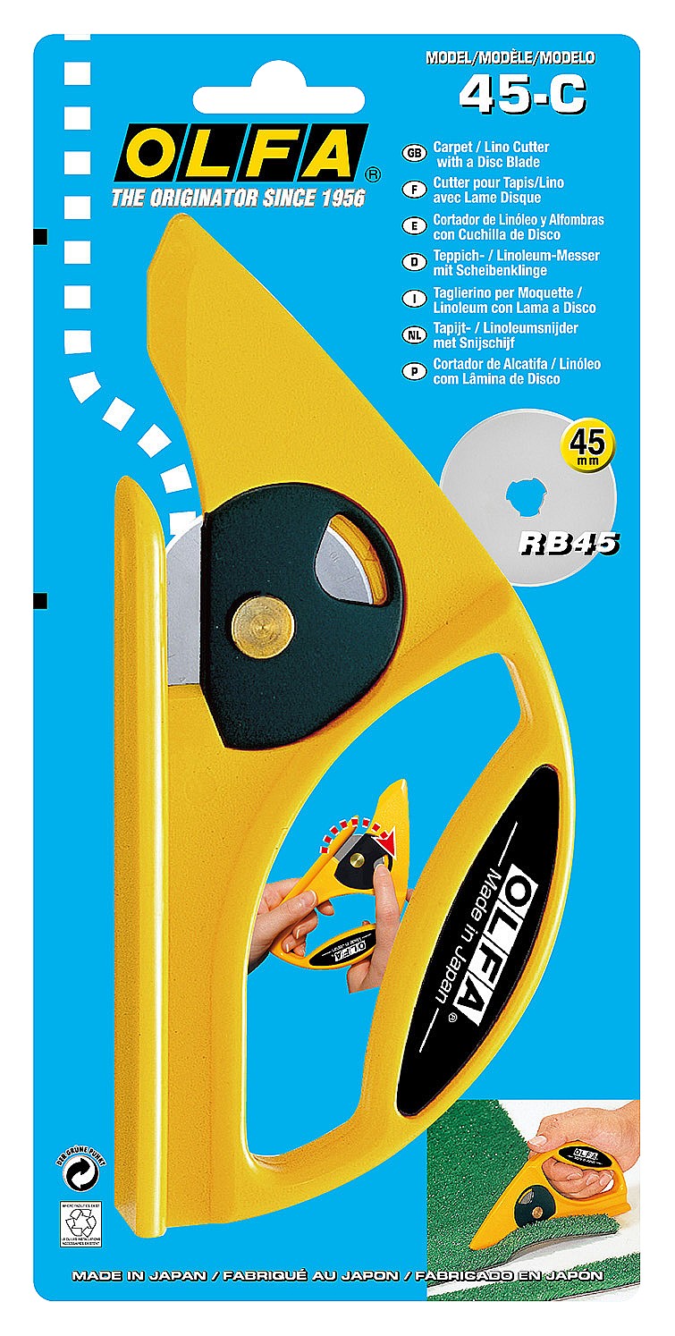OLFA с круговым лезвием 45 мм, нож (OL-45-C) — фото 4