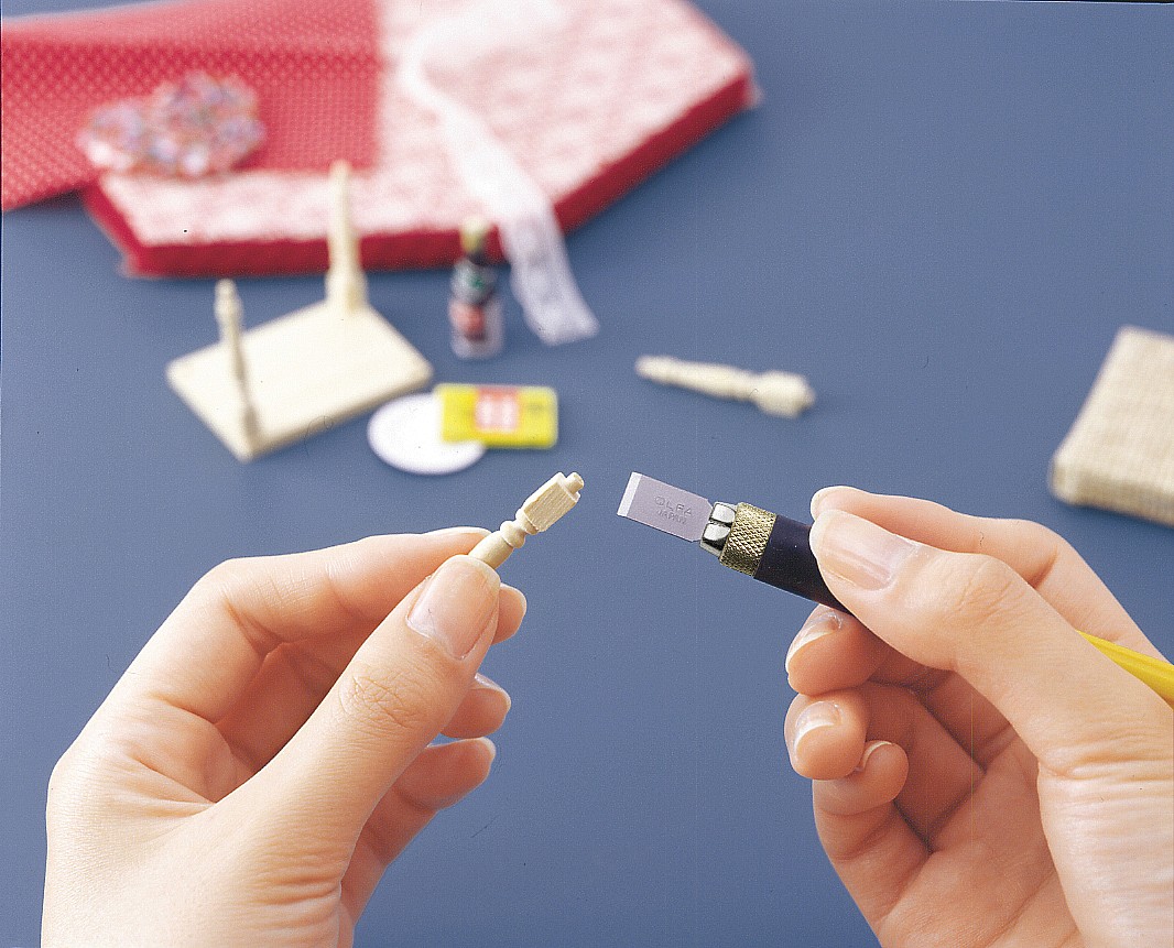 OLFA с профильными лезвиями 6 мм, 4 шт, перовой нож (OL-AK-4) — фото 11