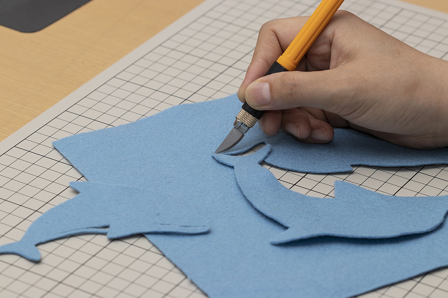 OLFA с профильными лезвиями 6 мм, 4 шт, перовой нож (OL-AK-4) — фото 16