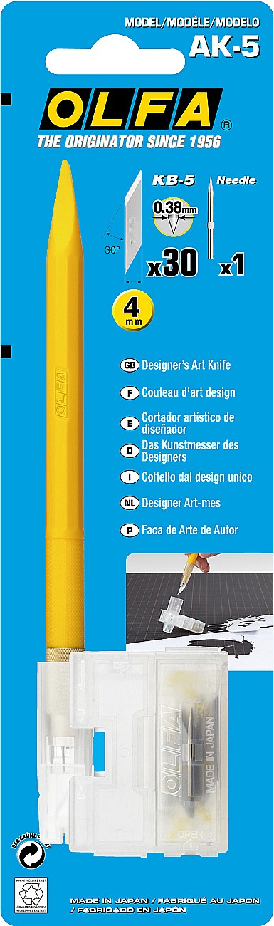 OLFA Utility Models для точных работ 4 мм, перовой нож (OL-AK-5) — фото 5
