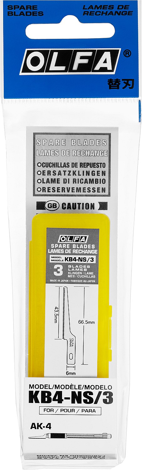 OLFA 6 мм, для ножа, пильные лезвия (OL-KB4-NS/3) — фото 5