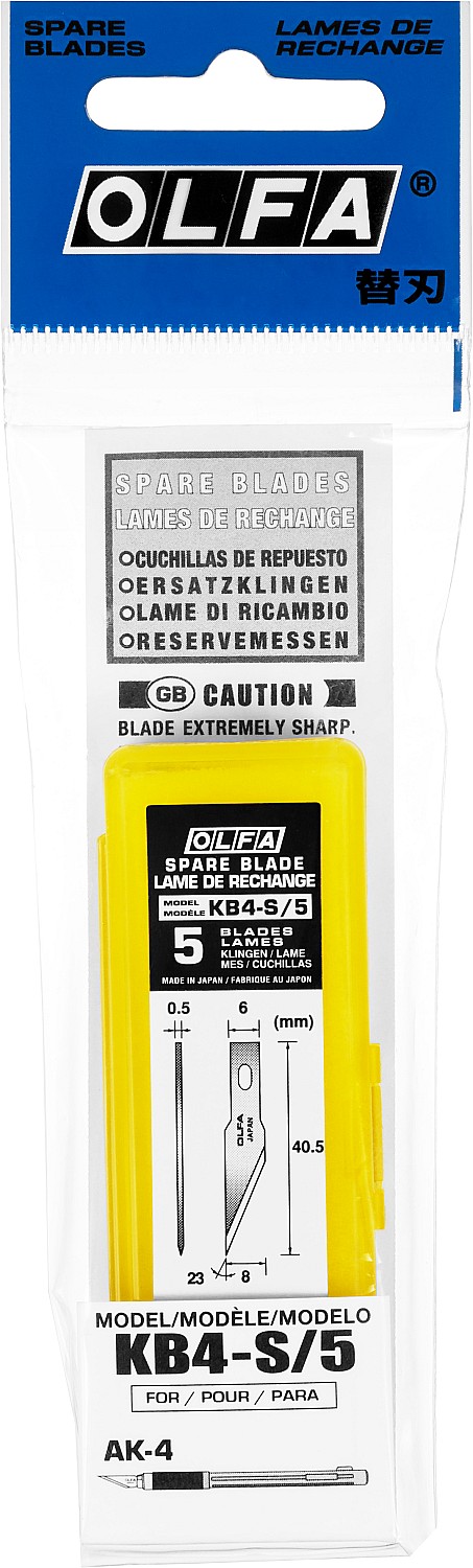 OLFA 6 мм, для ножа, перовые лезвия (OL-KB4-S/5) — фото 5