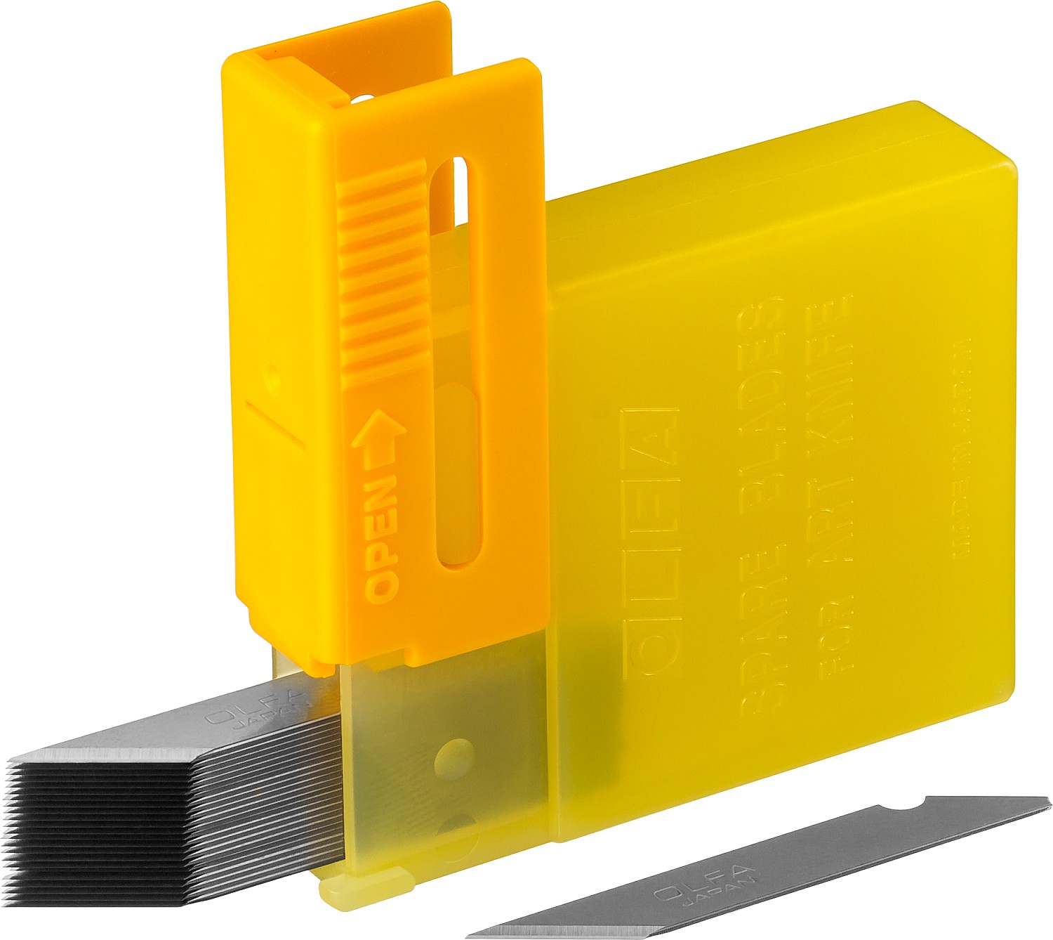 OLFA 25 шт, 6 мм, перовые лезвия для ножа OL-AK-1 (OL-KB) — фото 2