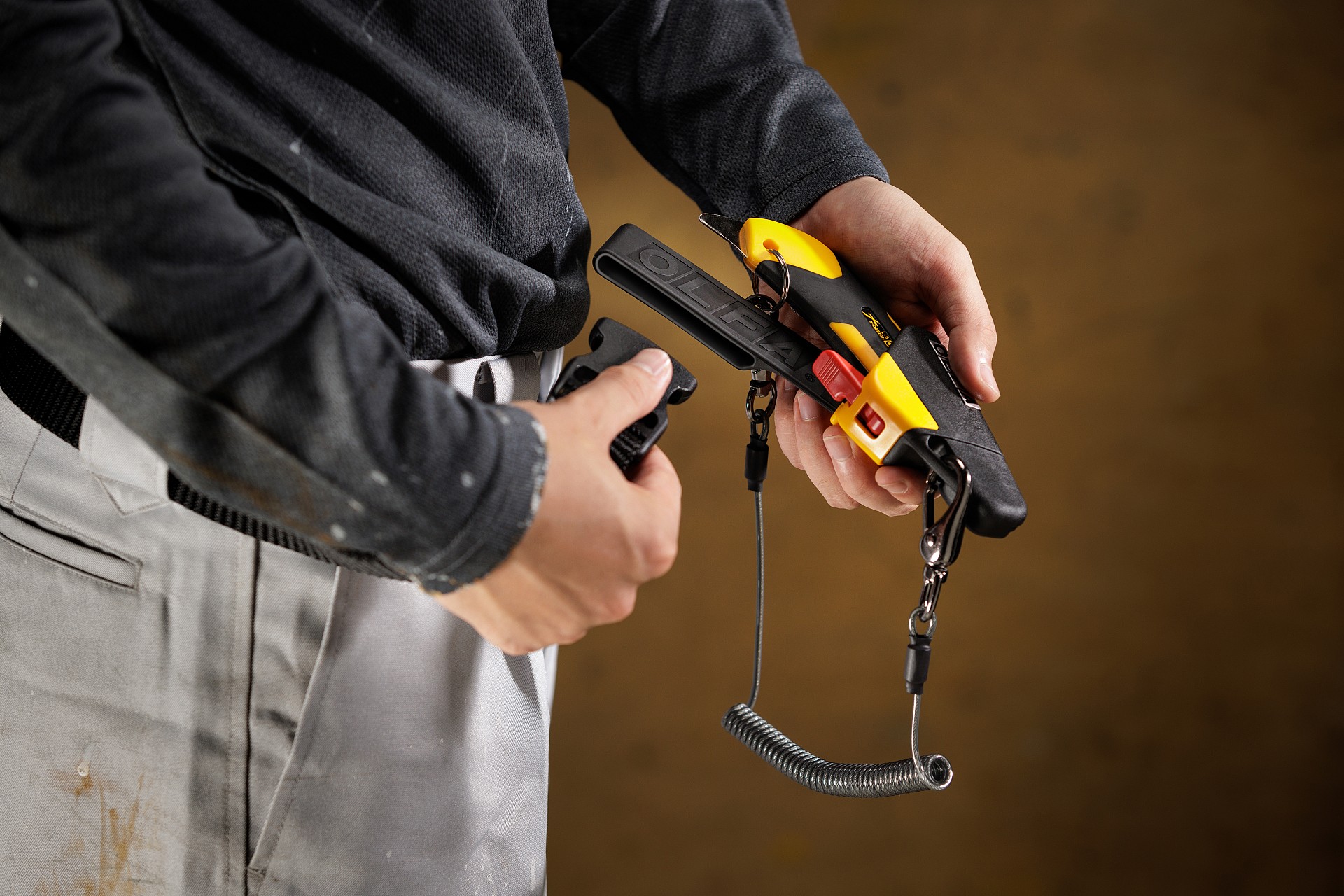 OLFA Cutter Knife holder держатель в комплекте с ножом (OL-KH-1/L5-AL) — фото 13