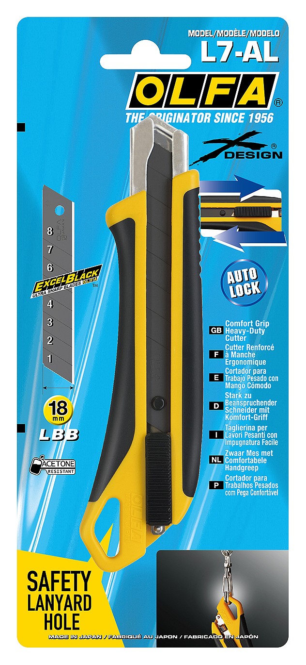 OLFA Autolock 18 мм, Нож (OL-L7-AL) — фото 2