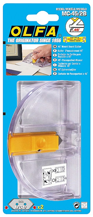 OLFA Mount Cutter, для резки под углом 45°, 20 мм, нож (OL-MC-45/2B) — фото 5