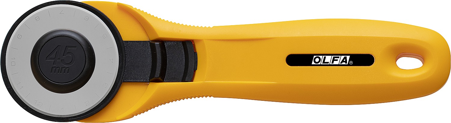OLFA 45 мм, круговой нож (OL-RTY-2C/YEL) — фото 2