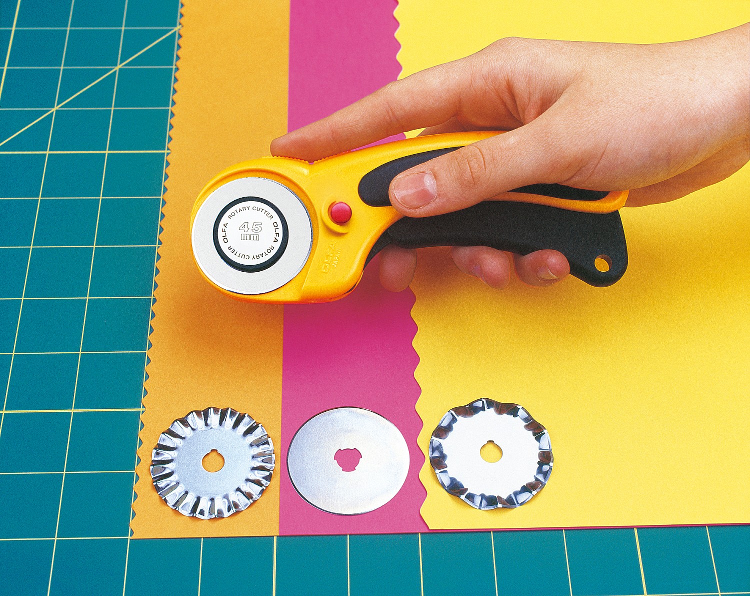 OLFA 45 мм, с круговым лезвием, нож (OL-RTY-2/DX) — фото 4