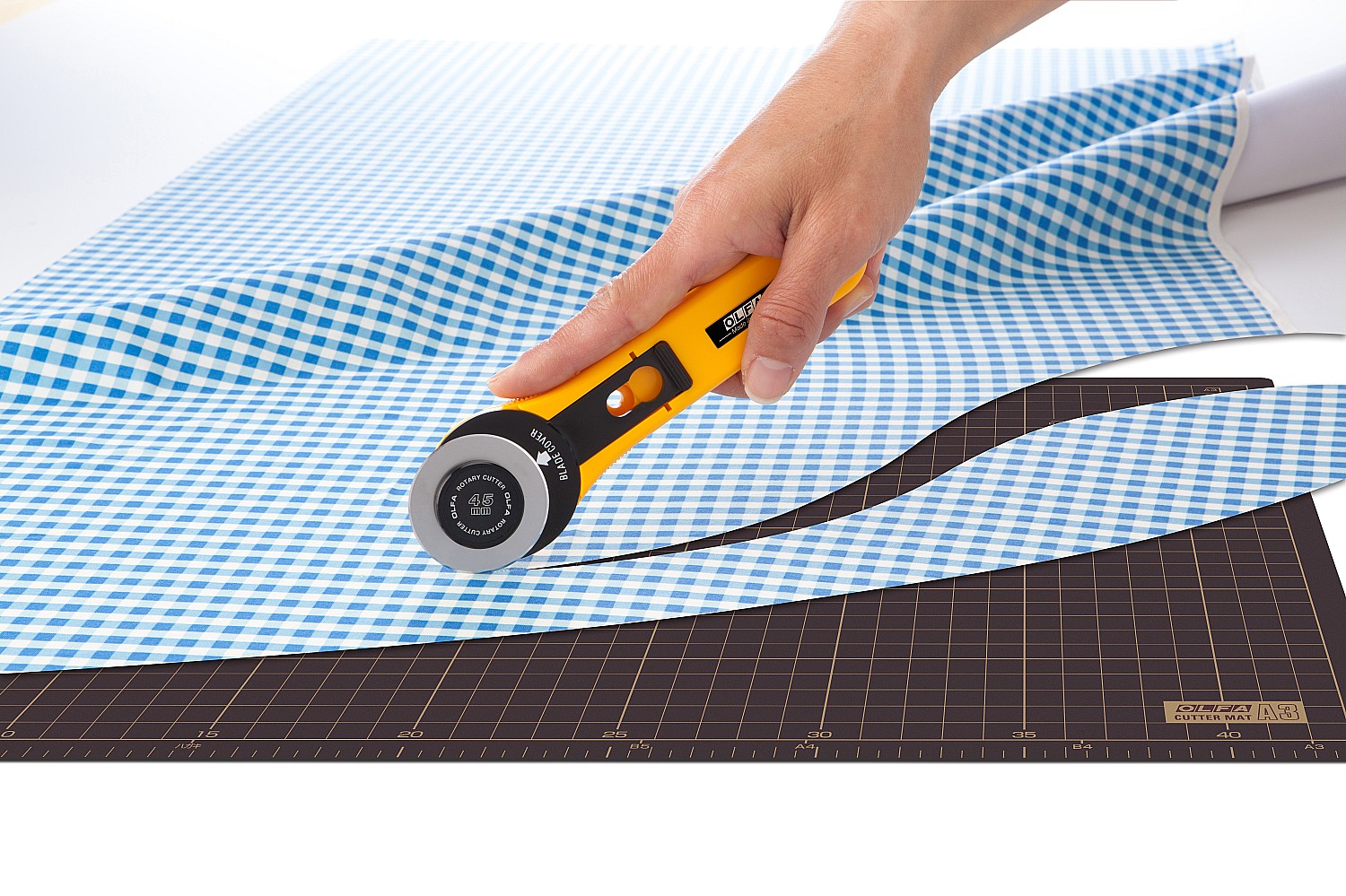 OLFA 45 мм, с круговым лезвием, нож (OL-RTY-2/G) — фото 8