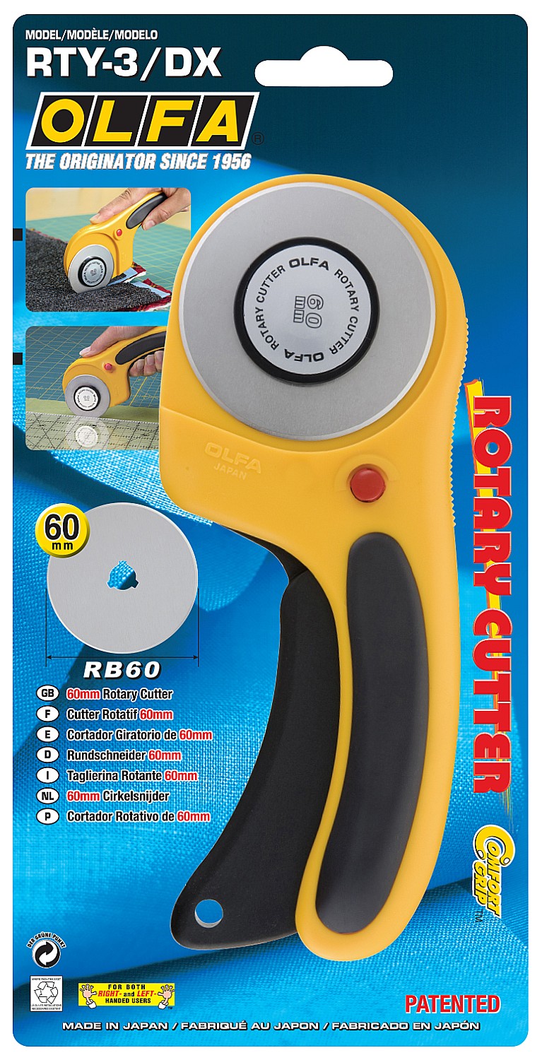 OLFA 60 мм, с круговым лезвием, нож (OL-RTY-3/DX) — фото 5