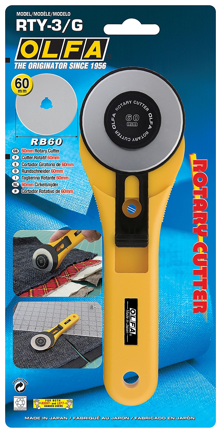 OLFA 60 мм, круговой нож (OL-RTY-3/G) — фото 5