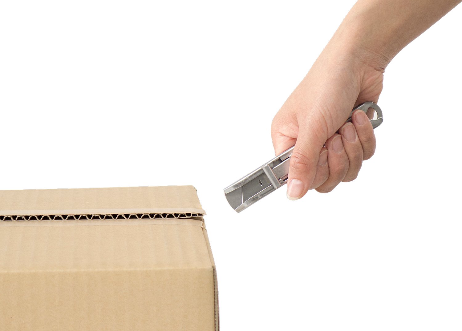 OLFA металлический корпус, безопасный нож с трапециевидным лезвием (OL-SK-12) — фото 12