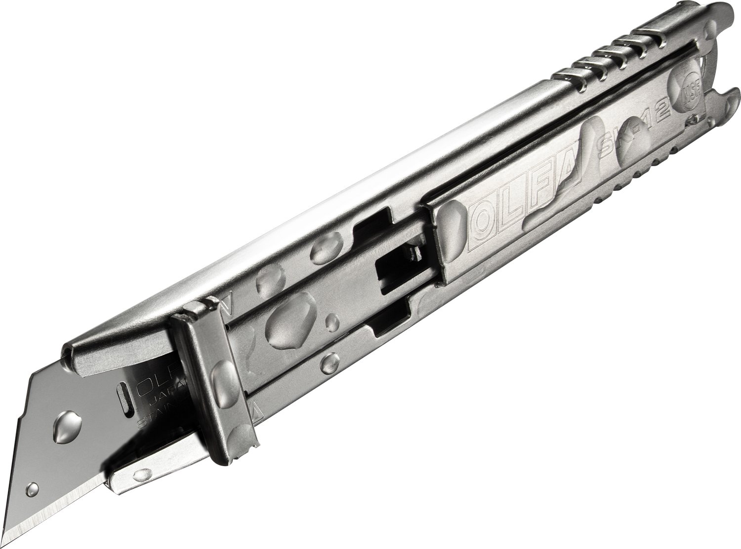 OLFA металлический корпус, безопасный нож с трапециевидным лезвием (OL-SK-12) — фото 5