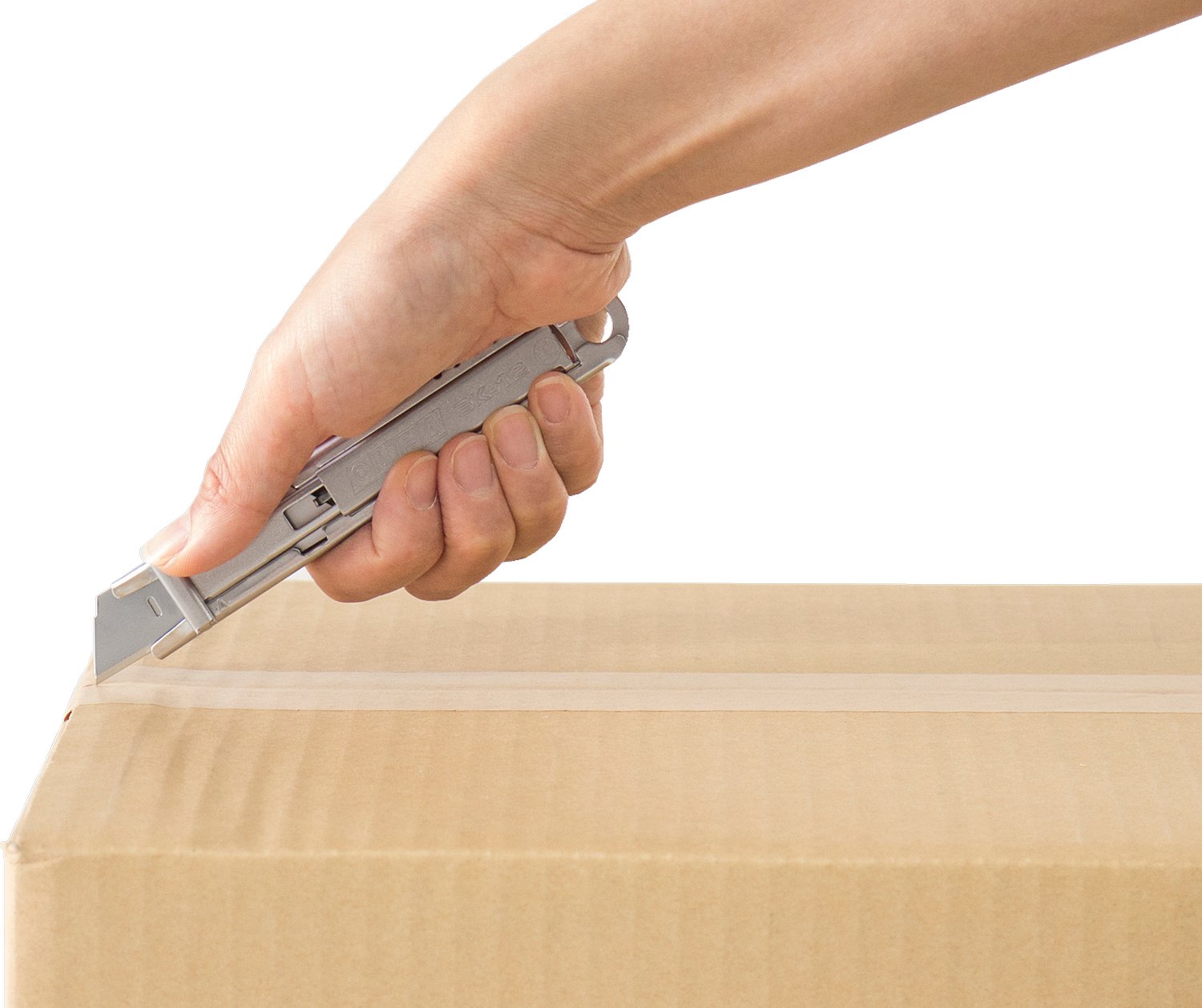 OLFA металлический корпус, безопасный нож с трапециевидным лезвием (OL-SK-12) — фото 10