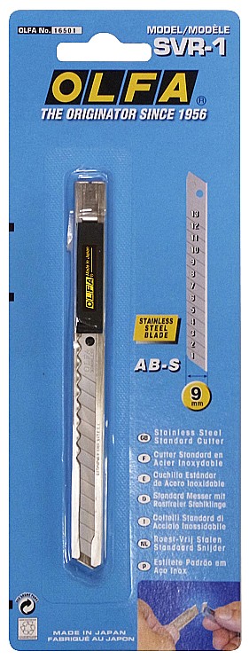 OLFA 9 мм, с выдвижным лезвием, нож (OL-SVR-1) — фото 4