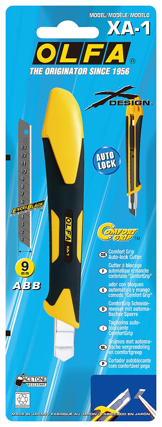 OLFA 9 мм, с сегментированным лезвием, нож (OL-XA-1) — фото 7