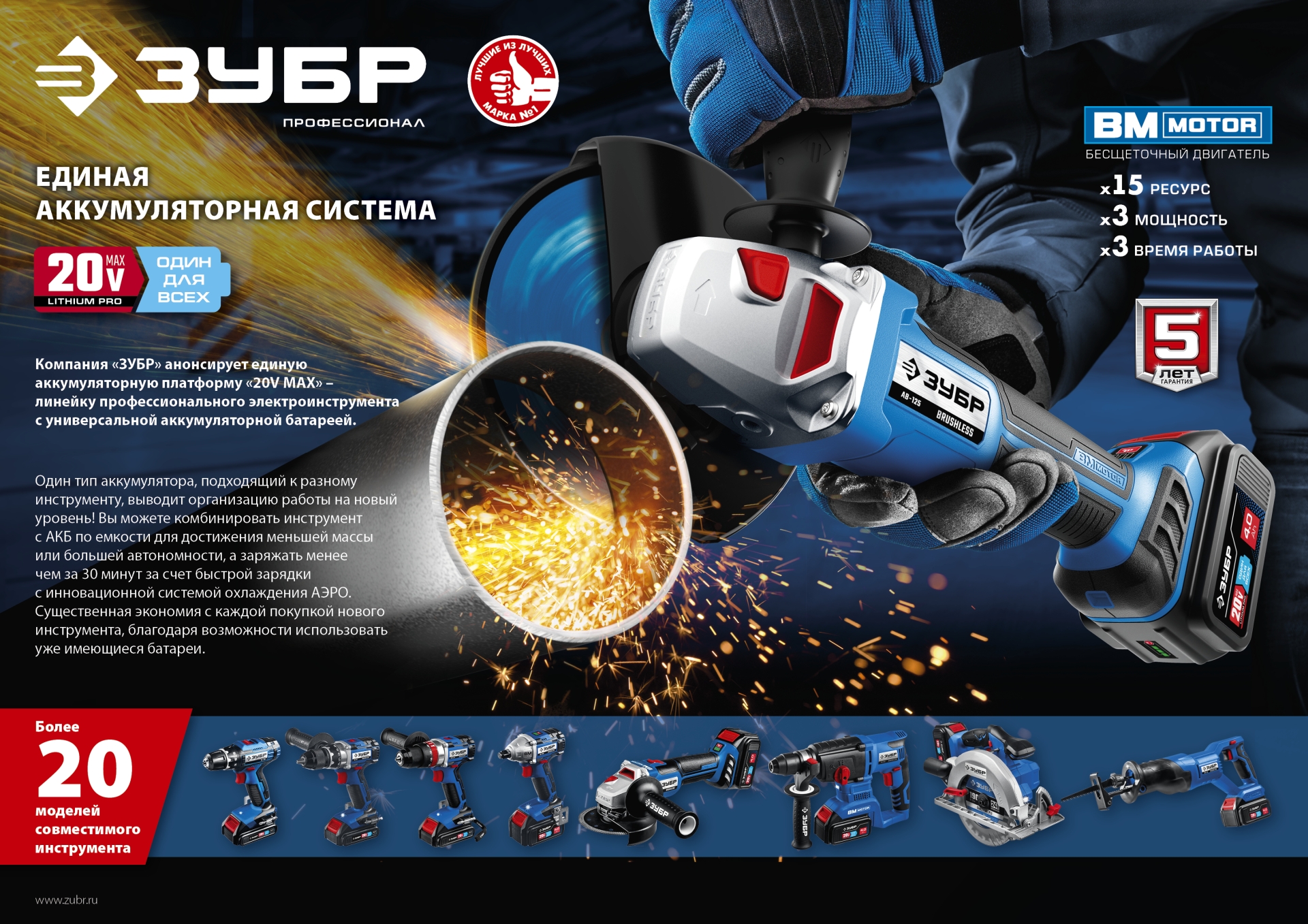 ЗУБР T7, 20 В, 6 А, зарядное устройство для Li-Ion АКБ, Профессионал (RT7-20-6) — фото 7