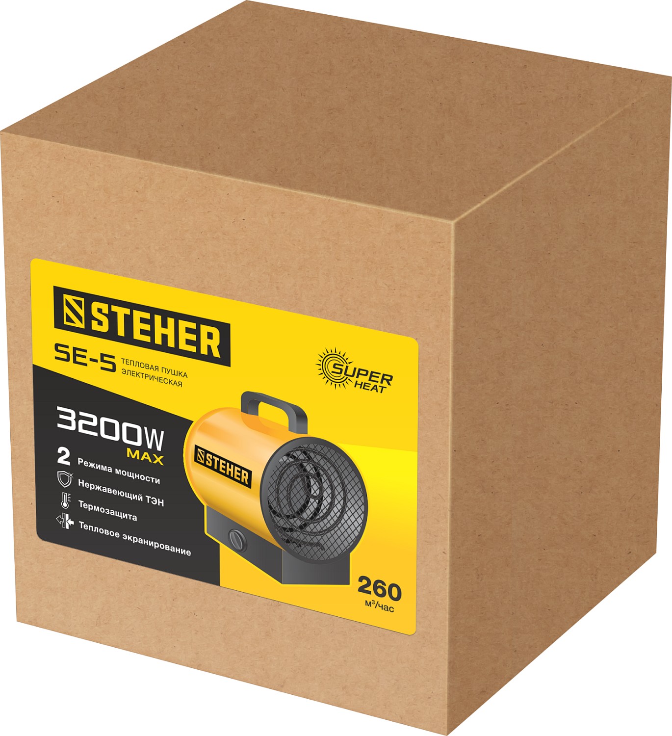 STEHER 3 кВт, электрическая тепловая пушка (SE-5) — фото 7